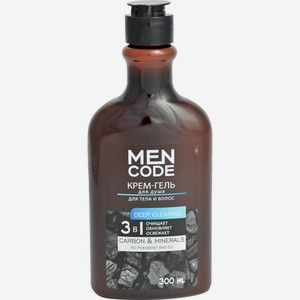 Крем-гель для душа Men Code Deep Cleaning уголь минералы 300мл