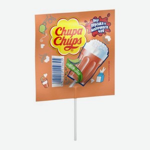 Карамель со вкусом клубники/персика Chupa Chups Milk Tea 15г в ассортименте