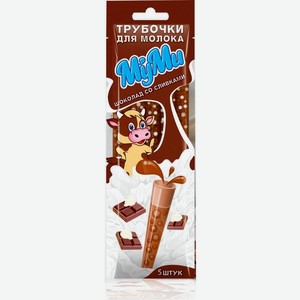 Трубочка для молока Муми со вкусом шоколада и сливок 30г