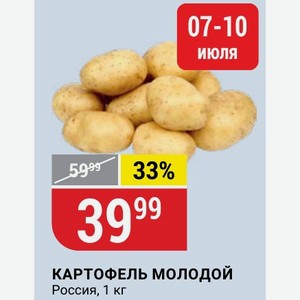 КАРТОФЕЛЬ МОЛОДОЙ Россия, 1 кг