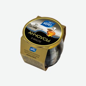 Килька филе Балтийский берег пряного посола в масле Анчоус 145 г