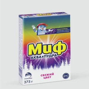 Стиральный порошок «Миф» Свежий цвет, ручная стирка, 375 г
