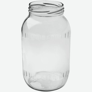 Банка Твист из полубелого стекла I-82-1500, 1,5л