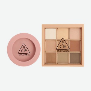 3CE Набор: Румяна Face Blush + Тени для век Multi Eye Color Palette, MONO PINK + SMOOTHER