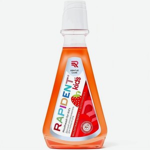 RAPIDENT Детский ополаскиватель для полости рта KID`S  ЗЕМЛЯНИКА МЯТА  6+, 360 мл