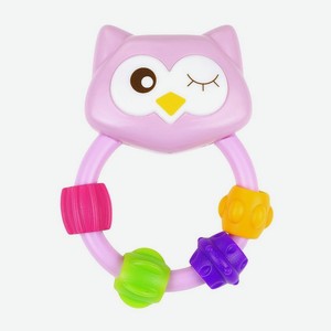 UVITON Погремушка Совенок Fill, цвет: Розовый