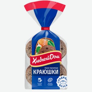 Лепешки Краюшки ржано-пшеничные 4шт*60г Хлебный Дом