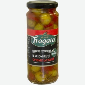 Оливки Fragata Вердиаль Севильский в маринаде 340г, 340 г