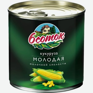 Кукуруза 6 Соток молодая молочной спелости 340г, 425 мл