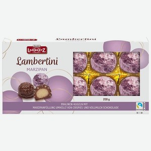 Конфеты Lambertz марципан в шоколаде с рисовыми шариками 150г, 150 г