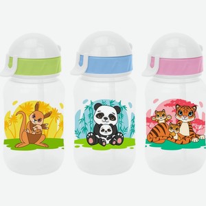 Бутылочка Мамина радость Мать и дитя с трубочкой 270мл в ассортименте 1шт