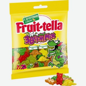 Мармелад Fruit-tella жевательный  Звери Mix 
