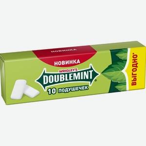 Жевательная резинка Wrigley s Doublemint со вкусом мяты без сахара