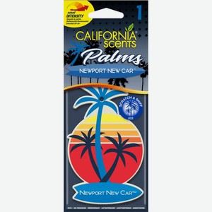 Освежитель воздуха California Scents Palms Новая Машина Ньюпорт для автомобиля