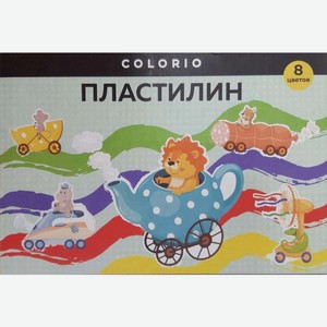 Набор пластилина Colorio Луч Классический со стеком 8 цветов