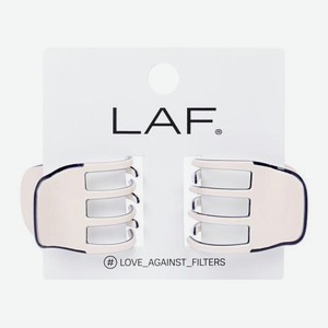 Набор крабов для волос LAF малые Коллекция бежевые 2шт