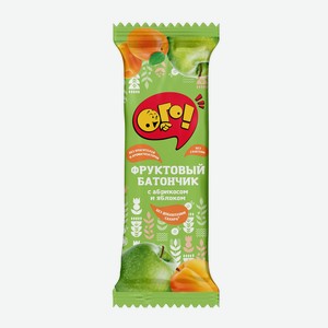 Батончик фруктовый Ого! с абрикосом и яблоком 30г