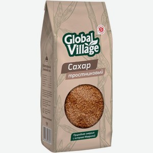 Сахар Global Village нерафинированный тростниковый кристаллический 500г, 500 г