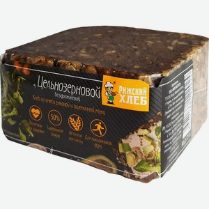Хлеб Рижский хлеб Цельнозерновой ржано-пшеничный 300г, 300 г