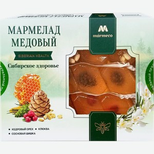 Мармелад MARMECO Сибирское здоровье, на меду, 200г