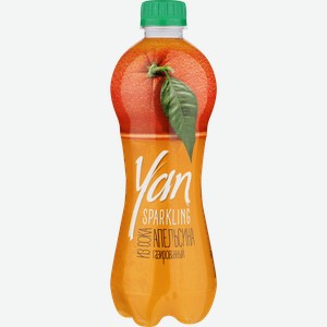Напиток сокосодержащий YAN Sparkling апельсиновый газированный, 0.47л
