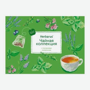 Подарочный набор чая ассорти Травы и ягоды три вкуса Herbarus 7саше 12.4г
