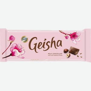 Шоколад молочный FAZER Geisha с начинкой из тертого ореха, 100г