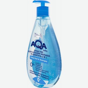 Средство Aqa Baby для купания малыша и шампунь 2в1 0+ 250мл
