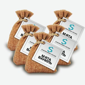SHERMADINI HOUSE Ароматическое саше - мята и ваниль, 5 шт.