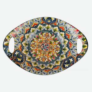 Салатник Nouvelle Home Arabesque овальный с ручкой