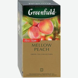 Чай зеленый Greenfield Mellow Peach с ароматом персика 25х1.8г, 25 шт