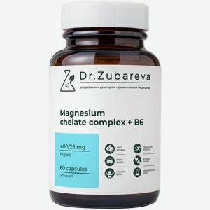 Магний хелат 400 мг+B6 60шт, 60 шт