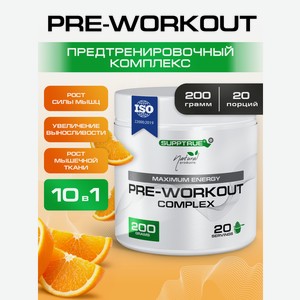 Предтренировочный комплекс SUPPTRUE 200 г. со вкусом апельсина