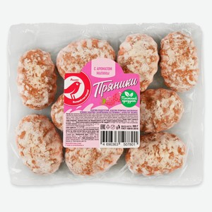 Пряники АШАН Красная птица с малиной, 300 г