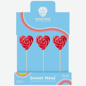 Карамель Sweet Ness леденцовая фигурная на палочке со вкусом клубники, 30г