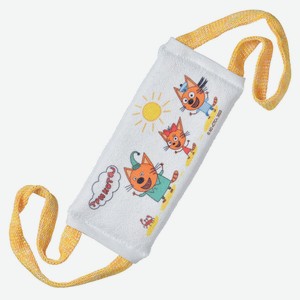 UVITON Мочалка Три кота детская Лето, Желтый