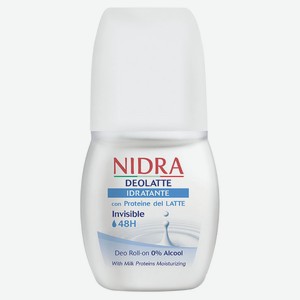 Дезодорант-ролик Nidra увлажняющий с молочными протеинами Италия, 50 мл