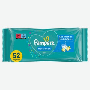 Салфетки влажные Pampers Fresh Clean детские 52шт., 52 шт