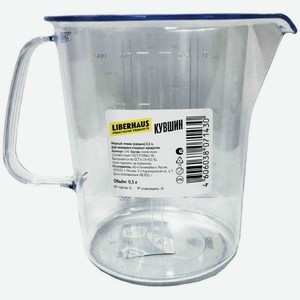 Стакан Liberhaus мерный 0.5л 1шт, 500 мл