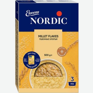 Хлопья пшенные Nordic 500г, 500 г