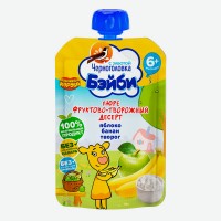Пюре фруктово-творожное   Черноголовка   Бэйби, 85 г
