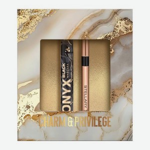 Подарочный набор для макияжа Stellary Тушь Onyx 9мл + Карандаш для глаз в ассортименте