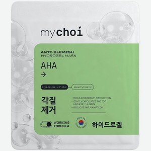 Маска для лица Mychoi увлажняющая гидрогелевая с экстрактом центеллы и молочной кислотой, 30г