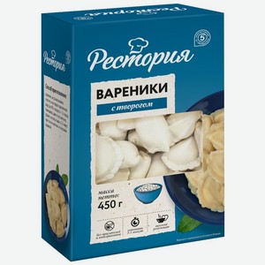 Вареники Рестория с творогом 450г, 450 г