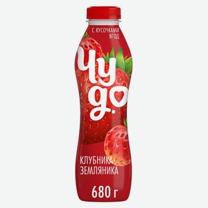 Йогурт питьевой Чудо клубника-земляника 1.9% 680мл, 680 г