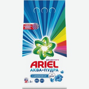 Стиральный порошок Ariel Color с ароматом от Lenor автомат 3кг, 3 кг