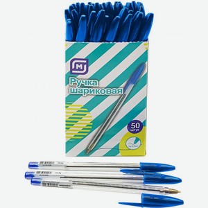 Ручка Моя Цена шариковая синяя 0.7мм 1шт