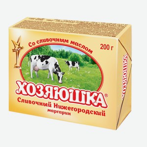 Маргарин Хозяюшка сливочный 60% 200г фольга