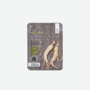 Маска тканевая Vо7 Real Vegan с экстрактом корня красного женьшеня омолаживающая 25 г 1 шт