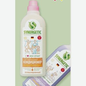 Кондиционер Для Белья Гипоаллергенный Миндальное Молочко, Лавандовое Поле Synergetic 1 Л
